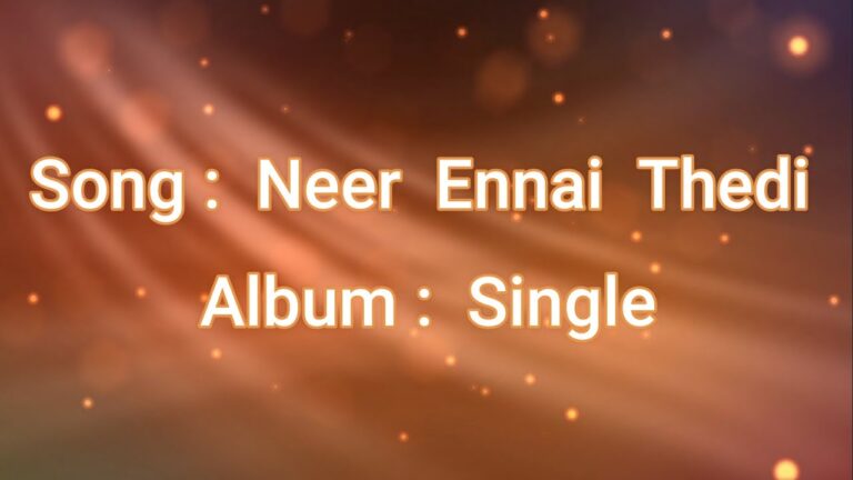 நீர் என்னை தேடி வராதிருந்தால் | Neer Ennai Thedi Lyrics Mp3 &Amp; Chords 10 Neer Ennai Thedi Varathiruthal,