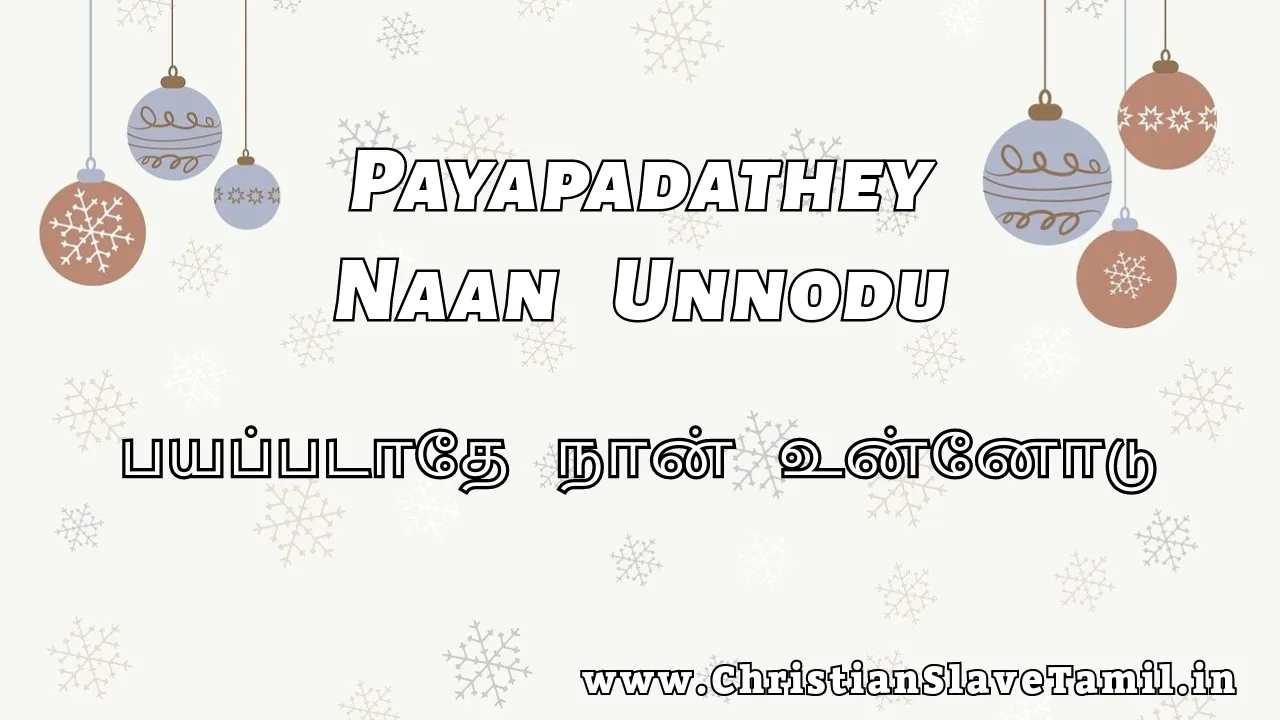 Payapadathey Naan Unnodu, Payapadathey Naan Unnodu song,