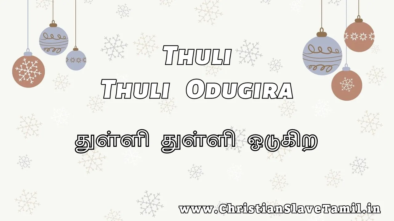 Thuli Thuli Odugira Chinnanjiru, Thuli Thuli Odugira song,