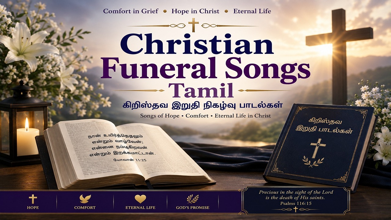 30+ அடக்க ஆராதனை பாடல்கள் | Tamil Christian Funeral Songs List With Lyrics 1 Tamil Christian Funeral Songs List