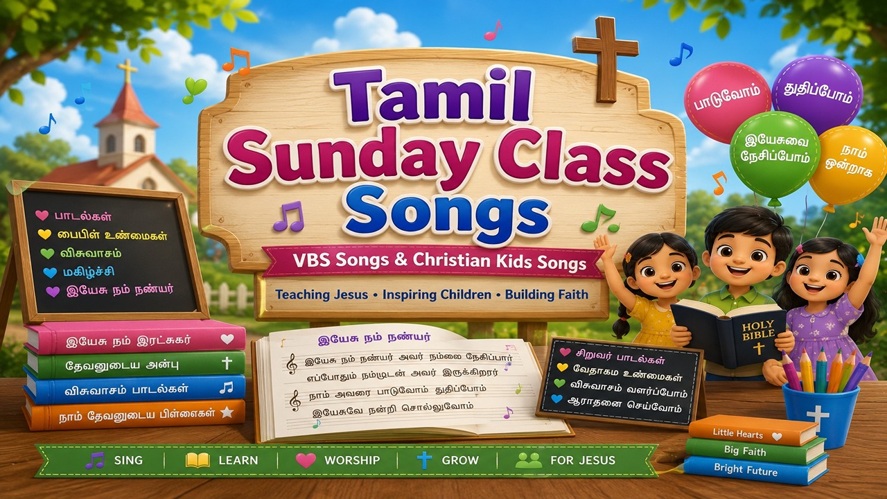 Tamil Sunday Class Songs List (Vbs Songs Tamil) – 100+ Kids Christian Songs 1 Tamil Sunday Class Songs Listn